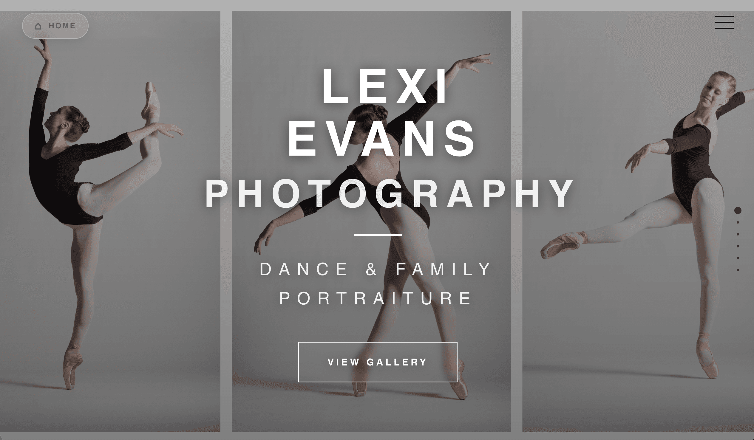 Lexi Evans Photography Website